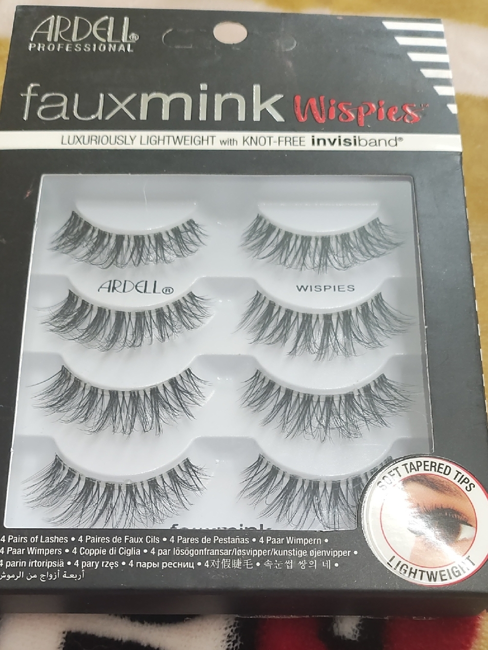 Ardell Wispies Faux Mink False Eyelashes - Black